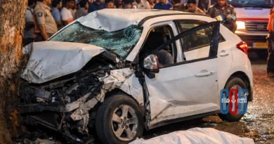 karimnagar-car-accident-kills-woman-injures-four-thimmapur