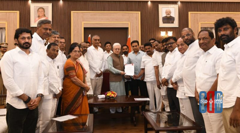 telangana-governor-brs-representation-singareni-issues