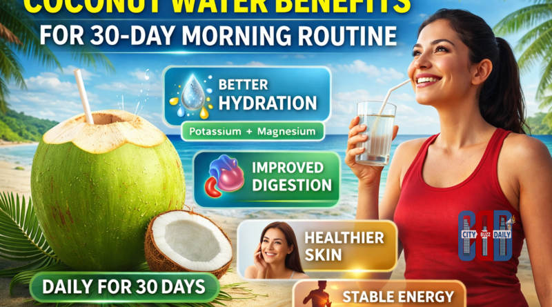 Coconut water benefits when consumed daily in morning