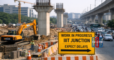 hyderabad-ghmc-iiit-junction-flyover-works