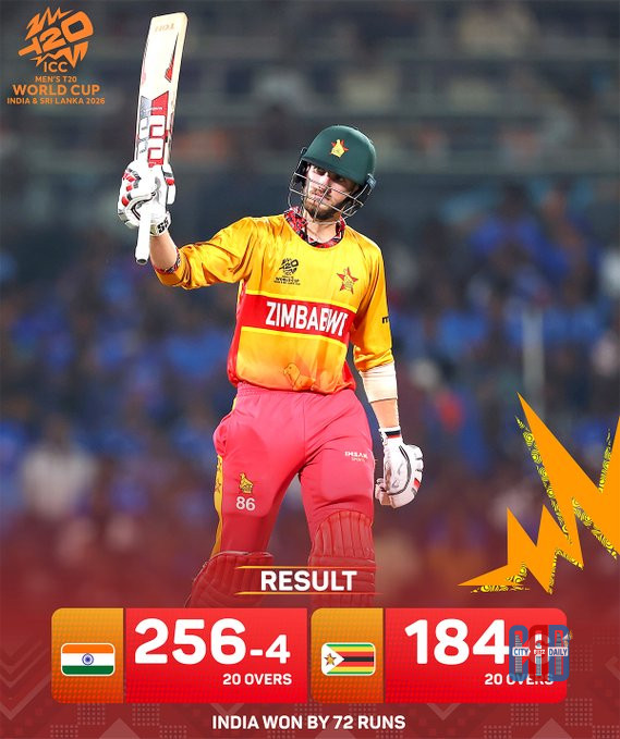 India vs Zimbabwe Super Eight Match 8 at MA Chidambaram Stadium Chennai