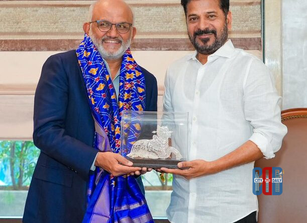 Revanth Reddy Shantanu Narayen meeting on Telangana Rising 2047 vision