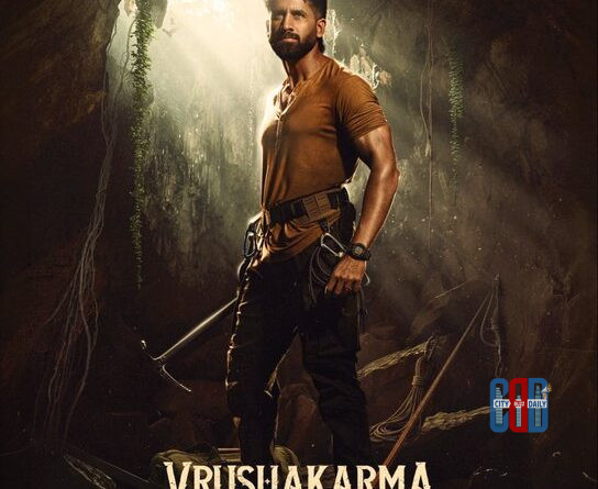Vrushakarma glimpse release poster featuring Naga Chaitanya new look