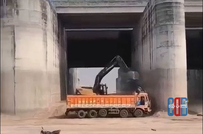 Annaram Barrage sand mining allegations near upstream and downstream areas