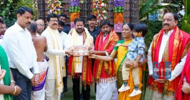Ministers and temple officials inviting CM Revanth Reddy for Bhadrachalam Sri Rama Navami celebrations