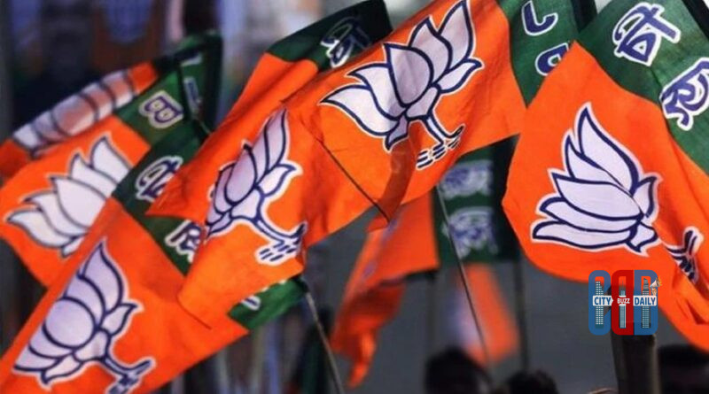 BJP meeting discussing alleged misuse of municipal election funds in Telangana