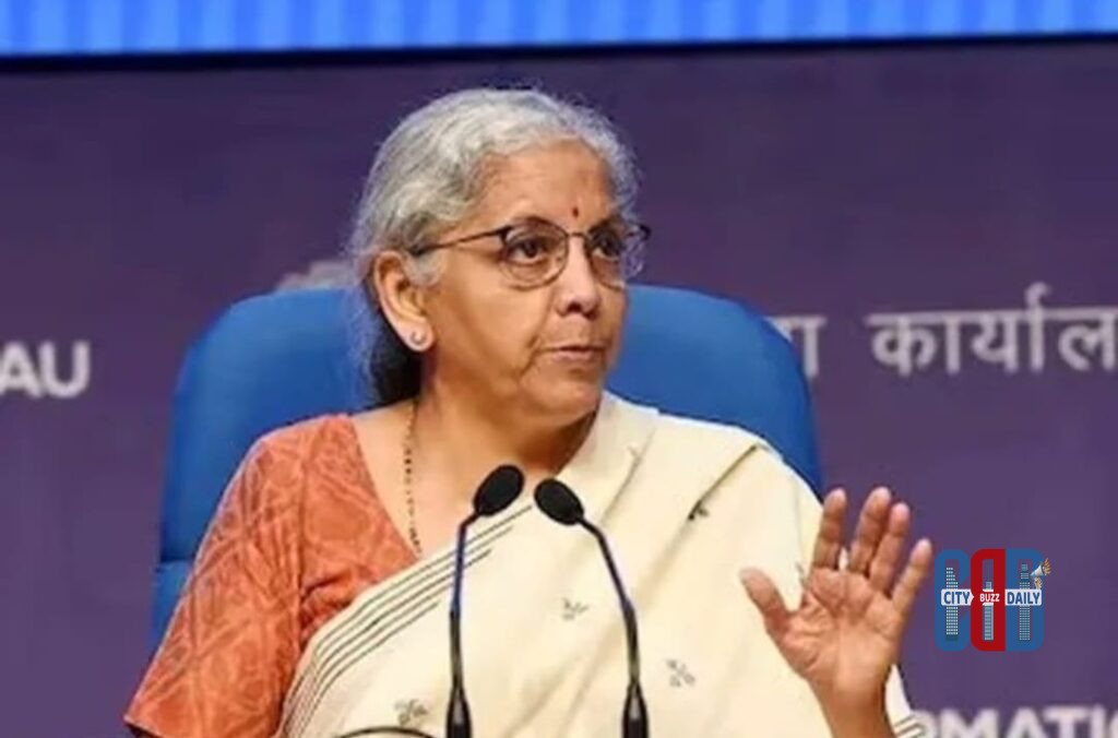 Union Finance Minister Nirmala Sitharaman addressing media on farm loan waiver policy stance