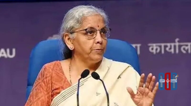 Union Finance Minister Nirmala Sitharaman addressing media on farm loan waiver policy stance