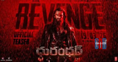 Dhurandhar 2 movie poster displayed outside a theatre with cancelled show notice