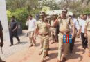 Senior police officials carrying the bier of former Andhra Pradesh DGP HJ Dora during funeral in Hyderabad