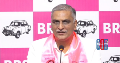 Harish Rao addressing media on probe demand against minister Ponguleti and Telangana government