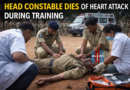 Head constable collapses during PPT training run at Mangalagiri Sixth Battalion after suffering heart attack.