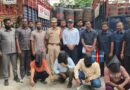 Police seized illegal gas cylinders and vehicles during a raid in Banjara Hills Hyderabad