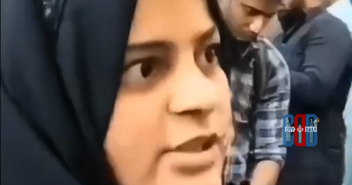 Iran protest woman threatens Trump Netanyahu during Delhi demonstration