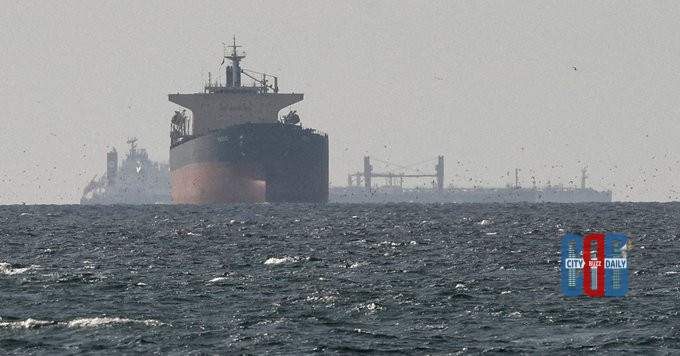 Map view of the Strait of Hormuz as global tensions rise over security of the vital oil shipping route.