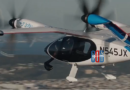 Joby Aviation electric air taxi flying over San Francisco Bay Area during test flight