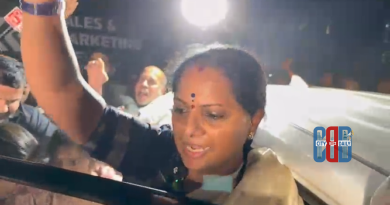 Kalvakuntla Kavitha Arrested during protest in Narsingi over Musi river encroachments