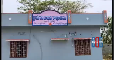 Villagers gathered in fields after leaving homes as part of ritual in Karimnagar village