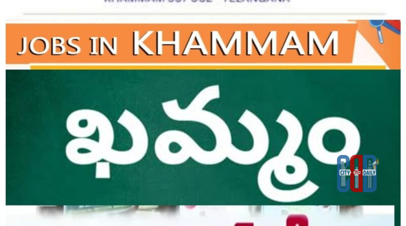 Students attending a job fair and submitting resumes at a college placement drive in Khammam