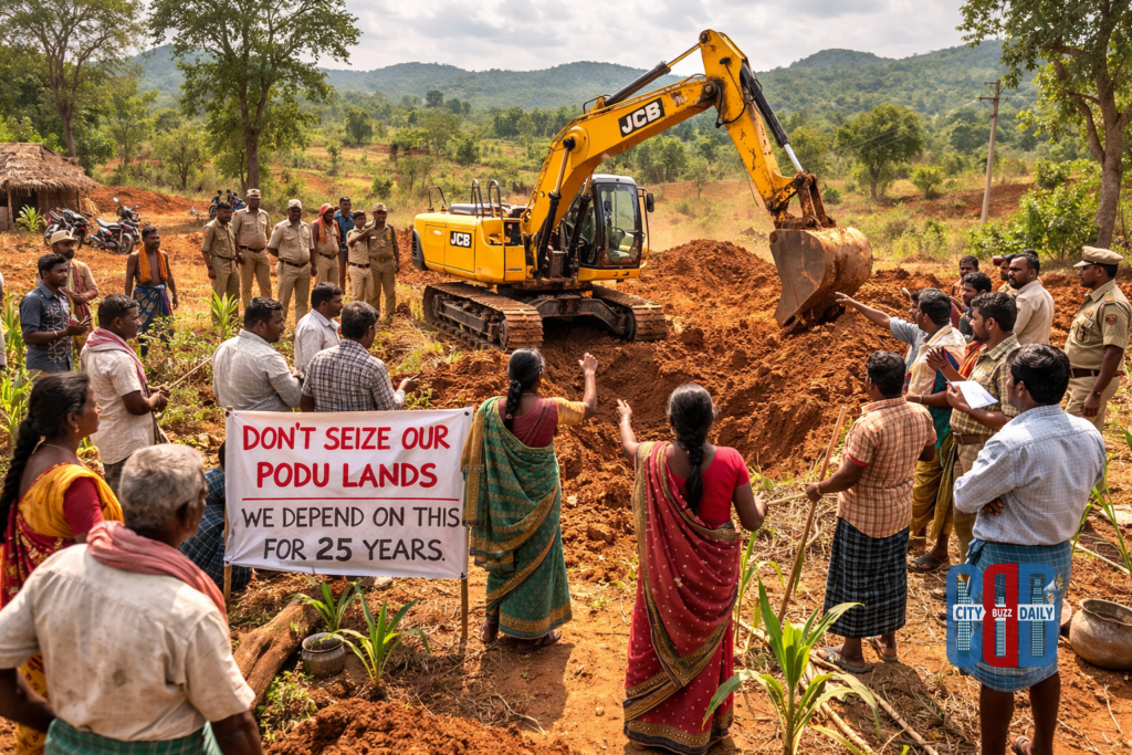 mulugu-forest-officials-podu-land-trenching