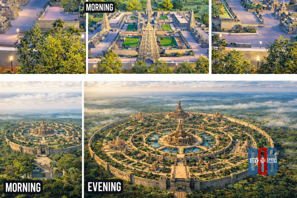 AI-generated design visuals related to Musi riverfront development project in Telangana