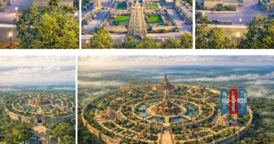 AI-generated design visuals related to Musi riverfront development project in Telangana