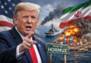 Donald Trump issuing warning to Iran over Strait of Hormuz tensions