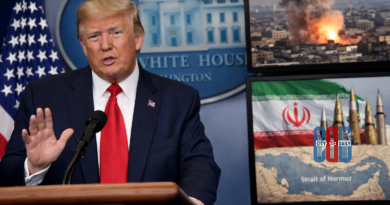 Donald Trump speaking after US intelligence warnings on Iran retaliation risk
