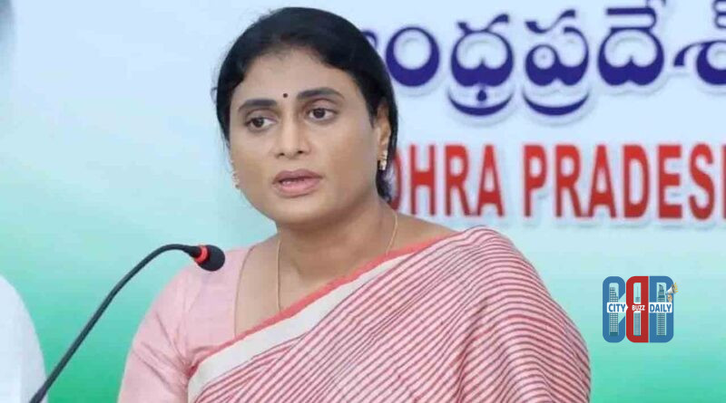 YS Sharmila addressing media on Vivekananda Reddy murder case allegations