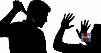 Police personnel investigating gang attack scene in Mailardevpally Hyderabad