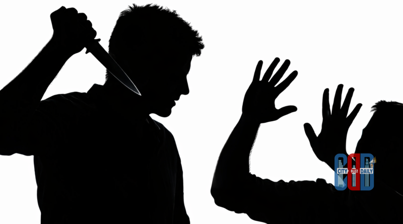 Police personnel investigating gang attack scene in Mailardevpally Hyderabad