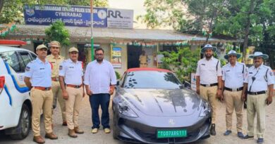 Hyderabad police books man for allowing minor son to drive luxury car on ORR