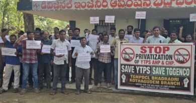 Power staff protest privatisation of AHP, CHP at YTPS