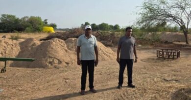 Taskforce police seizes illegal sand dumps in Karimnagar