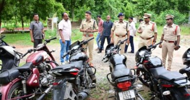Four arrested for lifting motorcycles in Adilabad; three absconding