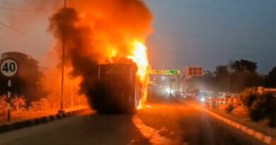 Amarnath Yatra pilgrims from Rajasthan escape unhurt after bus catches fire in Jammu and Kashmir’s Ramban