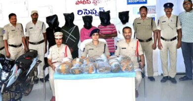 Five-member gang held with 23 kg ganja worth Rs 11.55 lakh in Khammam