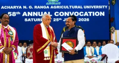 Dr. Maganti Sheshu Madhav honoured with Dr. MV Reddi Award for Outstanding Research in Agricultural Sciences 2026