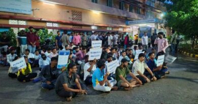 Unemployed youth stage protest in Hyderabad, demand notifications for 19,000 police vacancies