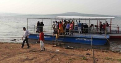 Boat ride in KB project, restaurant turn temporary show in Asifabad