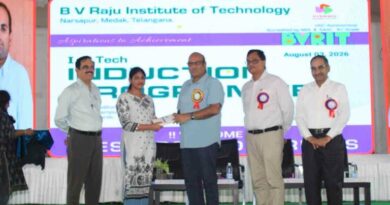 Develop multidisciplinary skills, students of BVRIT told during 30th induction day programme
