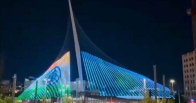 Jerusalem bridge lit up in Indian tricolour to celebrate 80th Independence Day