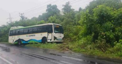 TC electric bus driver loses control, veers off the road, passengers safe