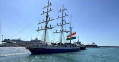 INS Sudarshini sets sail from Italy after successful port call