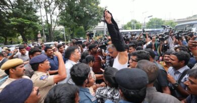 BRS legislators prevented from entering Telangana Assembly, arrested for wearing black T-shirts in protest