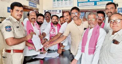 Unable to face BRS MLAs Congress Govt. suspended them from Assembly: Khammam BRS leaders