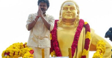 Golden armour gifted by Jayalalithaa placed on Muthuramalinga Thevar statue
