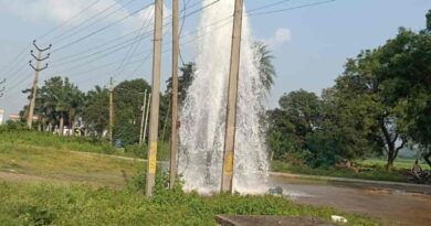 Mission Bhagiratha pipeline suffers leakage in Narsapur