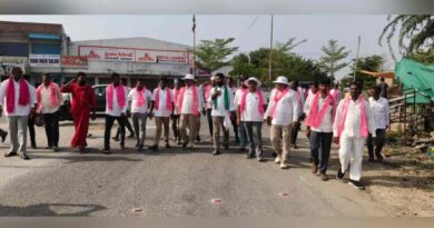 BRS takes out padayatra over delay in Makthal-Narayanpet highway